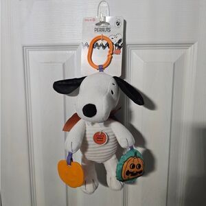 Nwt Peanuts Snoopy Vampire Halloween Activity Crinkle Teether Toy